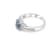 9x7mm Oval Aquamarine and White CZ Rhoidum Over Sterling Silver Ring, 1.53ctw