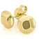 Polished 18K Gold Over Sterling Silver Ball Stud Earrings