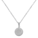 Initial F Charm Pendant Necklace In Silver-Tone