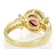 Grape Color Garnet And White Zircon Ring In 18K Gold Over Sterling
Silver 2.45ctw