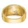 10K Two-Tone Yellow and White Gold Men's Textured and Enameled Masonic
Shriner's Ring