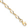 10k Yellow Gold 5mm Polished Fancy Link Bracelet