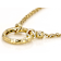 Rope Chain Necklace With Carabinear Clip In 18K Gold Over Sterling
Silver 3mm 22 Inch