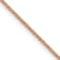 14k Diamond Cut Rose Gold 1.00mm Spiga Chain 18 Inches