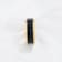 GASTON Gold Plated Tungsten Polished Beveled Ring with Brushed Black
Center 8mm