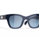 Chanel Navy Blue Frame "CC" Logo in Heart & Pearl Accent /
Blue Gradient Lens Sunglasses