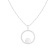8-9mm White Cultured Freshwater Pearl Sterling Silver Pendant W/Chain
