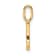 14K Yellow Gold Diamond Letter C Initial Pendant