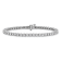 Rhodium Over 14K White Gold 3.00 ct. Near Colorless Moissanite 4 Prong
Tennis Bracelet