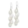 Sterling Silver Polished Freshwater Cultured Pearl 2-Strand Dangle Earrings