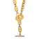 14K Yellow Gold Anchor and Cable Link 18-inch Toggle Necklace