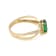 1.09 Ctw Emerald with 0.12 Ctw Diamond Ring in 14K