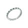 0.55ctw Emerald and Diamond Eternity Band Ring in 14k White Gold