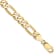 14K Yellow Gold 7mm Flat Figaro Chain Bracelet