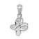 Rhodium Over 14k White Gold Diamond Butterfly Pendant