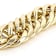 Woven Curb Link Bracelet In 18K Gold Over Bronze