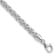 Rhodium Over 14K White Gold Polished 8.5-inch Wheat Chain Bracelet