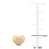Children's Pink Enamel Heart Stud Earrings in 18K Yellow Gold Over
Sterling Silver