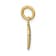 14k Two-tone Gold Diamond-Cut Textured Mini Pinwheel Medallion Charm