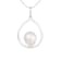 14k White Gold Dangling Cultured 9mm Freshwater Pearl Pendant, 18"
Chain Included