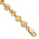 14k Yellow Gold Textured Starfish, Sand Dollar and Shell Link Bracelet