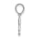 Sterling Silver Polished Block Initial -F- Pendant