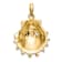 10K Yellow Gold Textured Lions Paw Shell Charm