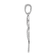 Rhodium Over 14k White Gold Polished 4-Leaf Clover Pendant