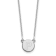 Rhodium Over 14k White Gold Tiny Circle Block Letter P Initial Pendant
Cable Link 18 Inch Necklace