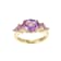 Lab Created Alexandrite Sapphire 18k Yellow Gold Over Silver December
Birthstone Ring 3.28ctw