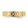 14K Yellow Gold X and O Pattern Toe Ring