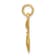 14k Yellow Gold Satin and Diamond-Cut Tom Cat Pendant