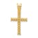 14K Yellow Gold and Rhodium Diamond Latin Cross Pendant