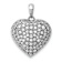 Rhodium Over 14k White Gold Diamond Fancy Heart Pendant