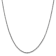 14K White Gold 2mm Byzantine Chain Necklace
