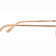 OSCAR by Oscar de la Renta Rose Aviator Frame / Brown Lenses Sunglasses