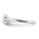 Sterling Silver Polished and Satin Cubic Zirconia Heart Children's Ring