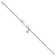 Rhodium Over Sterling Silver Pink Enamel Crown with 1-inch Extender
Children's ID Bracelet