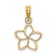 10K Yellow Gold Cut-out Flower Charm
