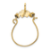14K Yellow Gold Cards and Dice Charm Holder