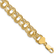 14k Yellow Gold 8mm Triple Link Charm Bracelet