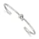 Sterling Silver Polished Knot Cuff Bracelet