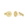 14K Yellow Gold Diamond Accent Starburst Men's Cuff Links, 0.03ctw