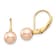 14K Yellow Gold Children's 6-7mm Pink Round Freshwater Cultured Pearl
Dangle Earrings
