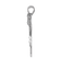 Rhodium Over 14k White Gold Satin Diamond Kid with Bow Pendant