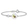 Sterling Silver Polished Enameled Bee 6-inch Children's Bracelet