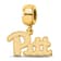 14K Yellow Gold Over Sterling Silver LogoArt University of Pittsburgh
Small Dangle Bead