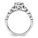 Rhodium Over 14K White Gold Lab Grown Diamond VS/SI GH, Cluster Ring 0.782ctw