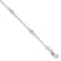 Sterling Silver Polished Fancy Bead with 1-inch Extensions Children's Bracelet
