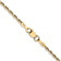 14k Yellow Gold 2mm Solid Diamond-Cut Quadruple Rope 14 Inch Chain